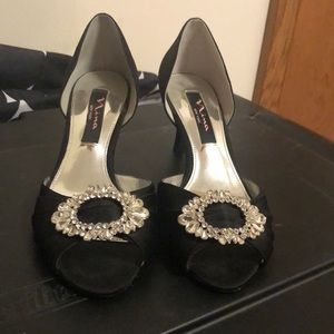 Black Heels with Embellishment